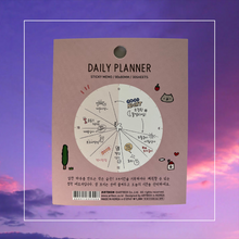 Load image into Gallery viewer, Clock Daily Planner and Finger Heart Pen Set
